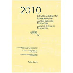 Schweizer Jahrbuch für Musikwissenschaft- Annales Suisses de Musicologie- Annuario Svizzero di Music, Fachbücher