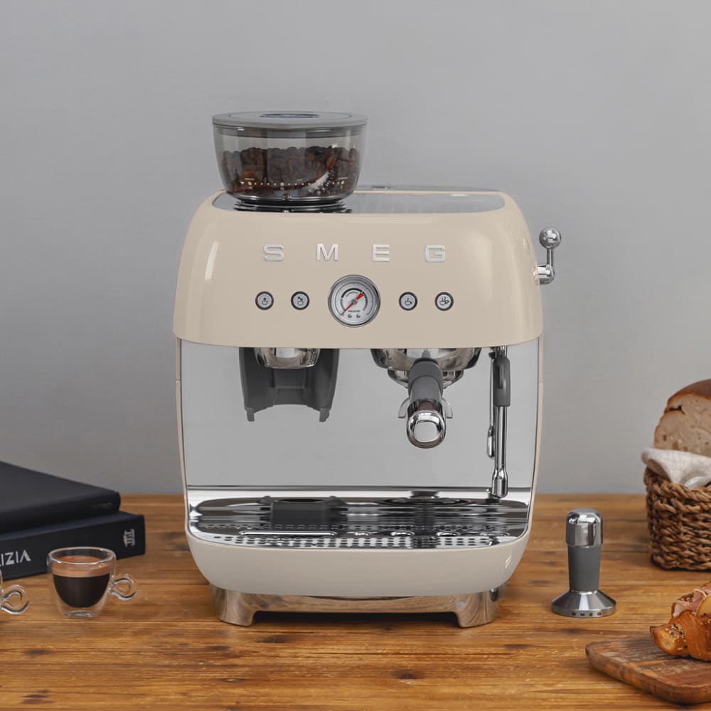 Machine à expresso combiné broyeur crème smeg Beige 33x44x34cm