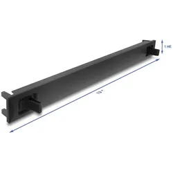 DELOCK 19" 1 HE Blindpanel ABS Kunststoff mit Einrastfunktio