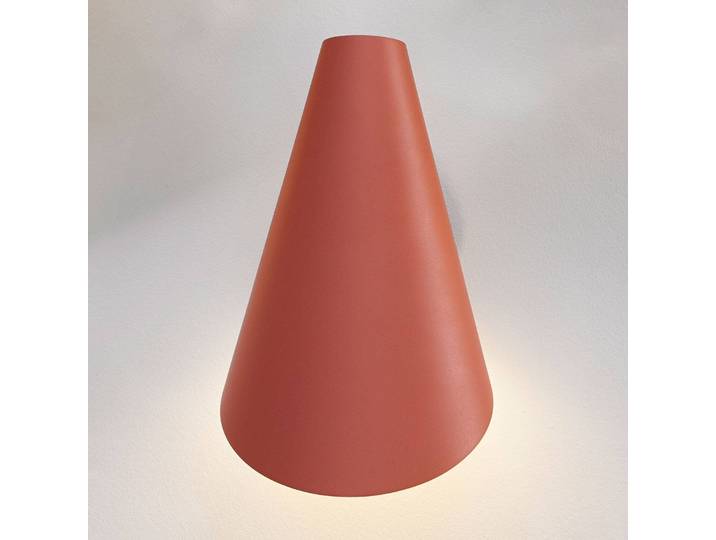 Vibia Designer Wandlampe I.Cono, dimmbar, rot, für Schlafzimmer, Kunststoff, Modern, Wandleuchte, Wandlampe Innen