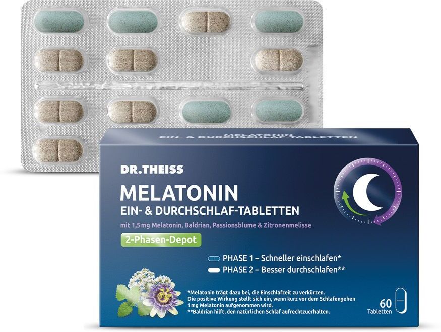Dr. Theiss Dr.theiss Melatonin Ein- & Durchschlaf-Tabletten 60 St Tabletten