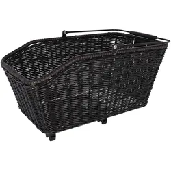 Hinterradkorb KLICKfix Structura GT 44x24x20cm, sw, geflochten, m.KorbKlip