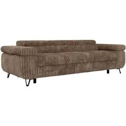 3-SITZER SOFA PETER - Braun Cord