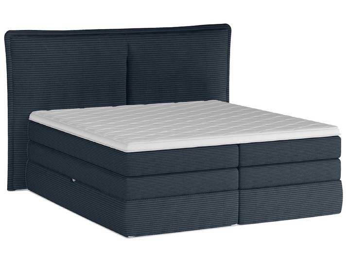 Boxspringbett WERNIGHT MADDEN dunkelblau 180x200cm weich