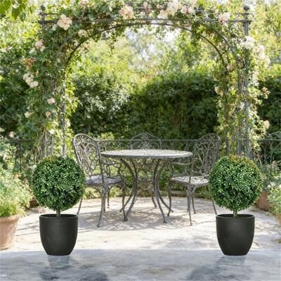 Kodotan sofa Artificial Boxwood, Set Of 2, sPherical Poplar Trees