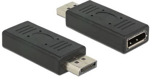 Delock 65691 DisplayPort Adapter [1x DisplayPort Stecker - 1x DisplayPort Buchse] Schwarz