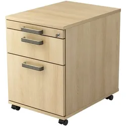 OTTO Office Premium Rollcontainer »OTTO Office Line IV« mit Hängeregistratur braun, 42.8x59x58 cm
