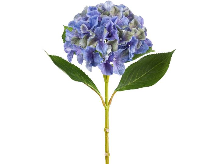 Kunstblume Hortensie H66cm blau - Material: Kunststoff