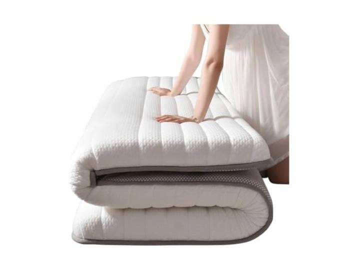 ASMJHQCLW Japanische Bodenmatratze aus Latex-Baumwolle Größenoptionen Studentenwohnheim Camping: Japanische Tatami-Bodenmatte(120*200CM)