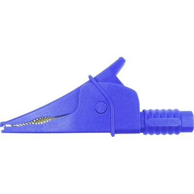 Cliff Croc Clip Sicherheits-Abgreifklemme Steckanschluss 4mm CAT III 1000V Blau