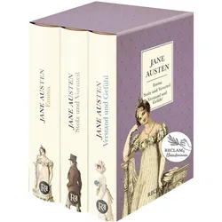 Drei Romane, Belletristik von Jane Austen