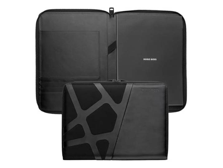HUGO BOSS schrijfmappen Craft Conference Folder Black zwart