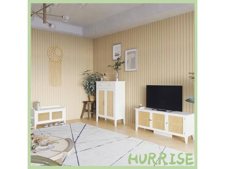 Cocosity Banc À Chaussures Meuble De Rangement Avec Porte Coulissante Et Façades Rotin Tissé 80 X 35 X 45 Cm Blanc