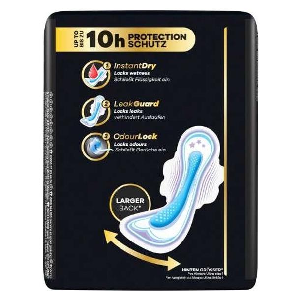 Always Multipack 6x Ultra Binden Mässige Periode (Grösse 4) Mit Flügeln 36 Stück (36x) (125543)