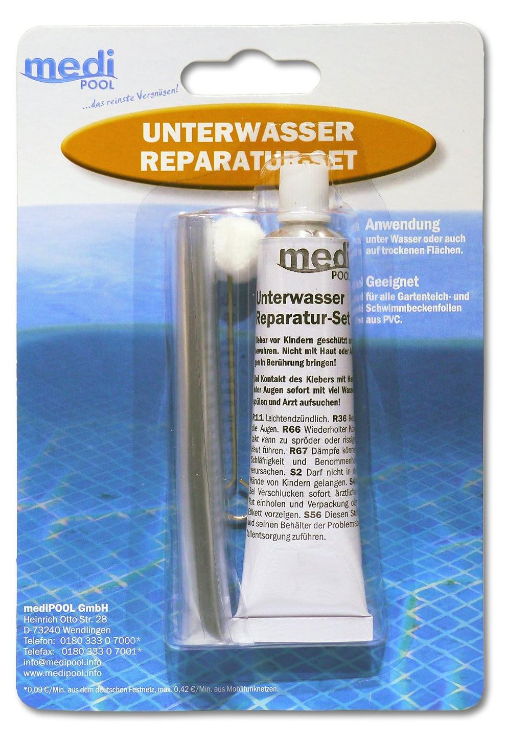 mediPOOL speciale onderwaterlijm reparatieset voor onderwaterreparaties