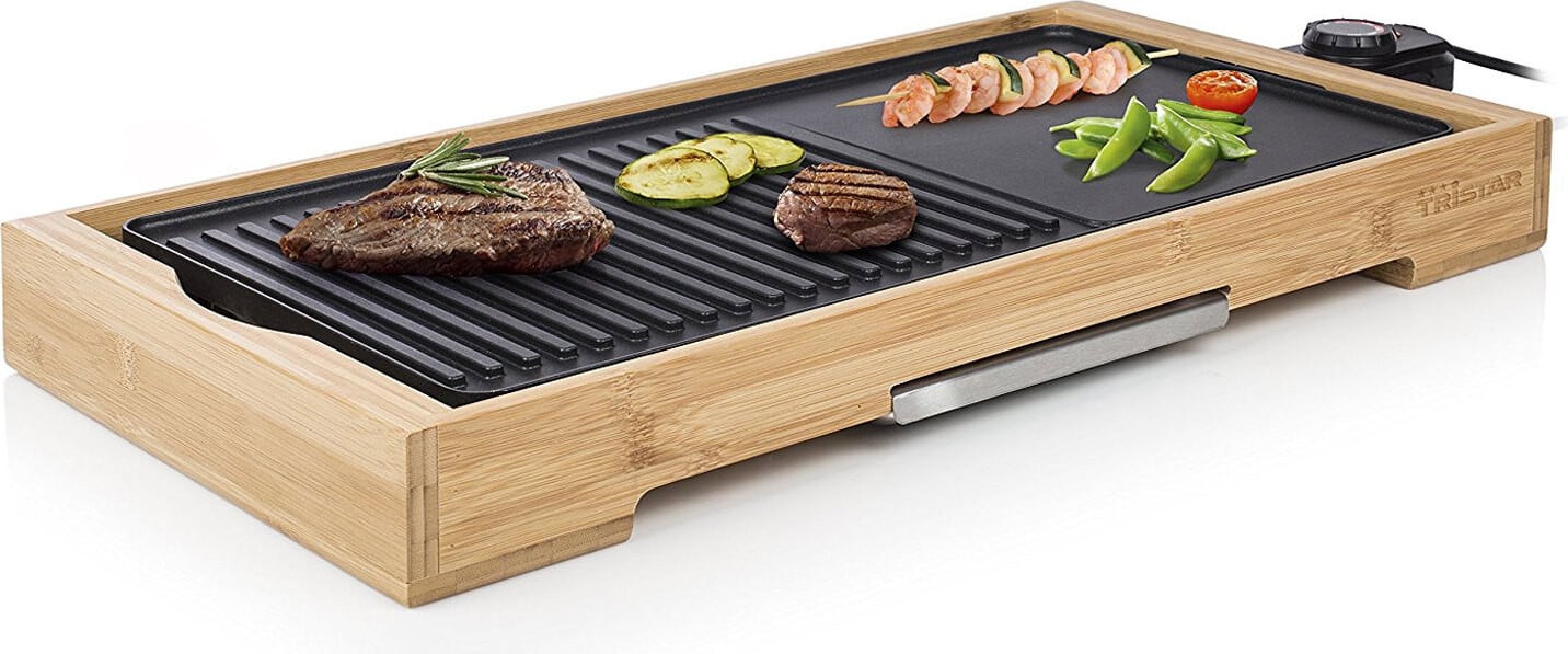 Tristar BP-2641 Elektrische Grill Tafelmodel 2200 W met Grillplaat
