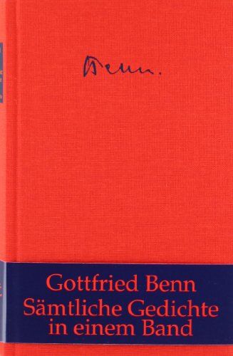 Gottfried Benn - Sämtliche Gedichte - Preis vom 09.10.2026 07:28:09 h