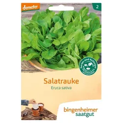 Bingenheimer Saatgut Salatrauke Ruca Saatscheibe demeter