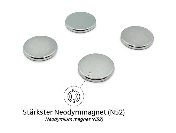 Magnet silwy Silber 4 Stk