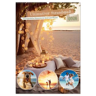 Ultimativer Strandspaß (Wandkalender 2026 DIN A2 hoch), CALVENDO Monatskalender