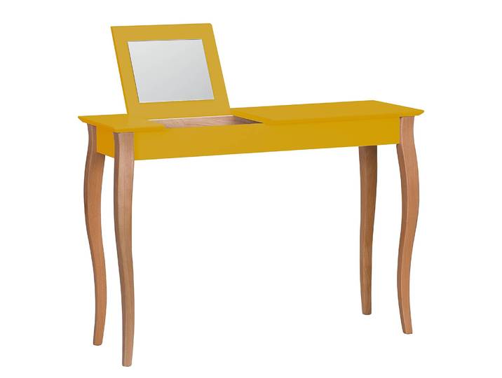 Coiffeuse 105cm Jaune/Jaune moutarde