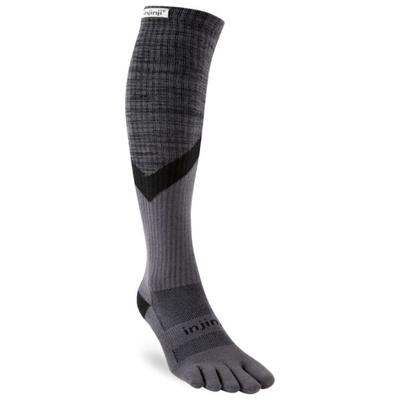 Injinji - Trail Midweight Over The Calf - Wandersocken 40,5-44 | EU 40,5-44 grau