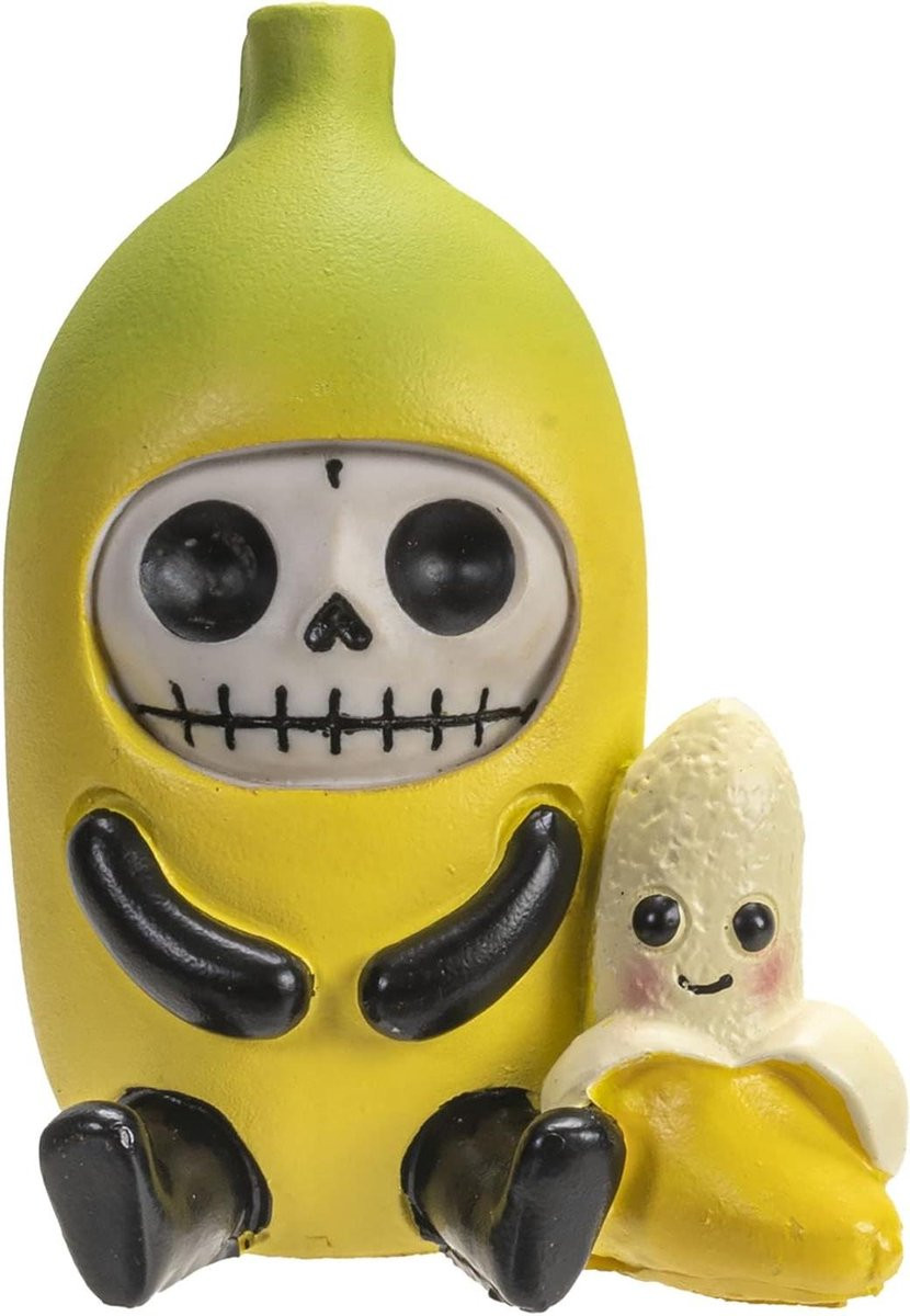 Handbeschilderd Skelet Figuur Decoratie Beeldje Meerkleurig Hoogte: 8.5 cm