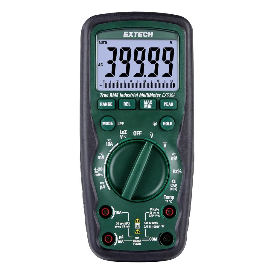 Extech EX530A Hand-Multimeter digital CAT IV 600V Anzeige (Counts): 50000 (CAT IV 600V, Hand-Multimeter) (EX530A)
