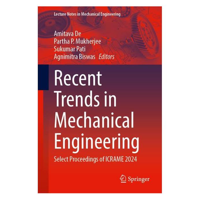 Springer Recent Trends in Mechanical Engineering (Englisch, Hardcover, Amitava De Partha P. Mukherjee Sukumar Pati Agnimitra Biswas, P Mukherjee Partha Pati et al Sukumar) (71878599)