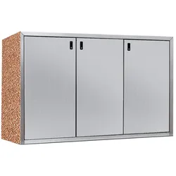 Paul Wolff Mülltonnenbox SILENT 243-Veronarot-Weißaluminium-Edelstahl