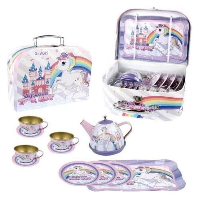 Magni Tea set in suitcase, with unicorn ( 3905 ) (3905)