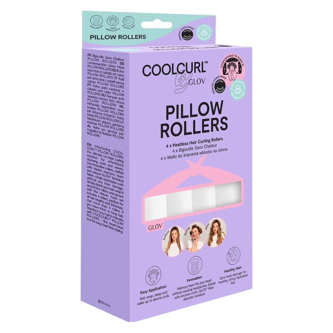 Glov Pillow Rollers Heatless Curlers Pink 4 Pieces (GLO-5907440746411)