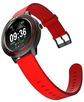 Inspired Deals S18 Smart Watch With Heart Rate Monitor, Sleep Tracking & IP67 Waterproof Fitness Tracker red