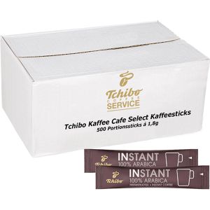 Tchibo Kaffee Cafe Select Kaffeesticks, löslicher Kaffee, 100% Arabica, 500 Portionssticks