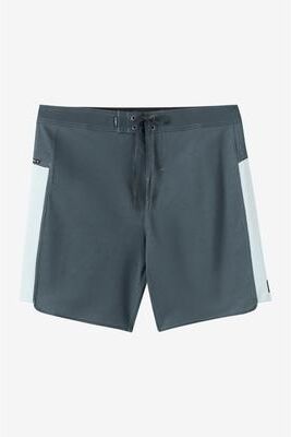 O'Neill s Hyperfreak Tech Panel 18"" Board Shorts in Dark Slate, Size 38, Elastane/Polyester"