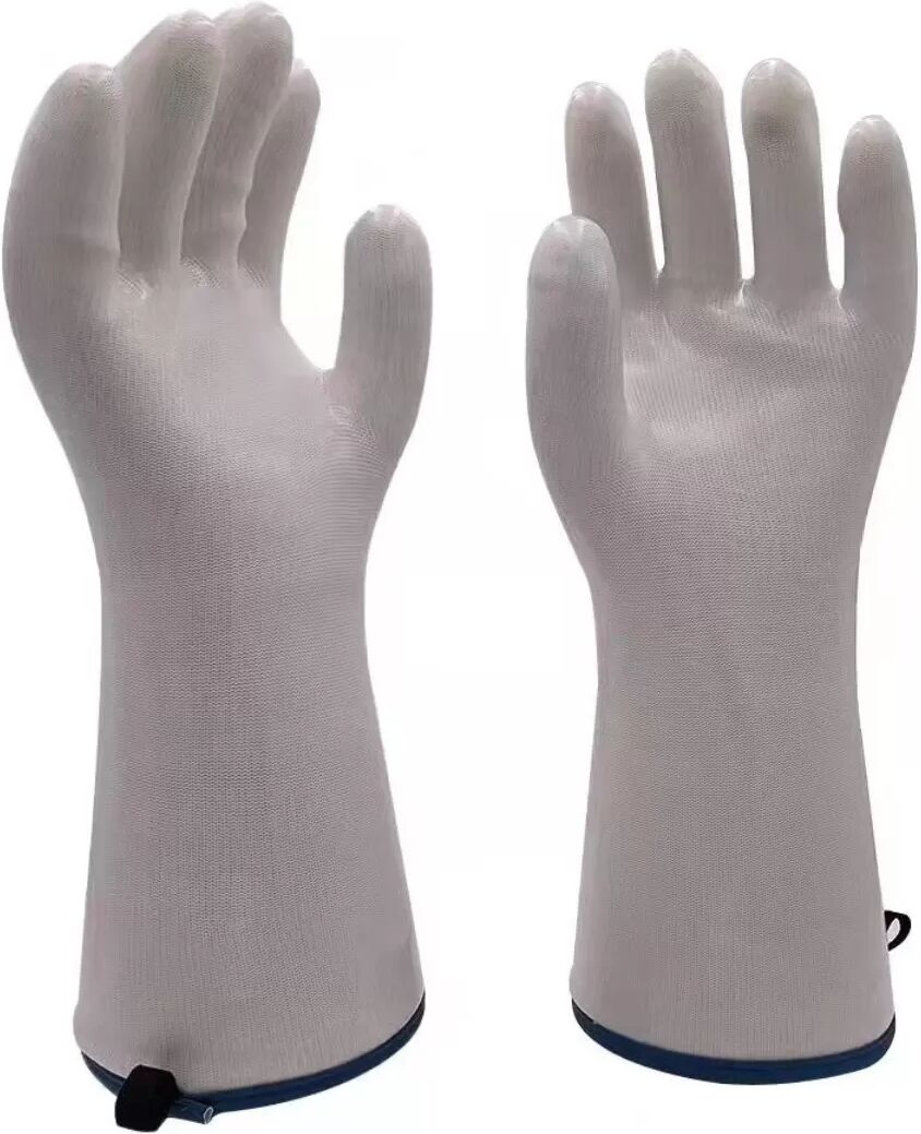 INF Gants de Four Résistants à la Chaleur - Silicone Liquide & Polyester, Imperméables & Antidérapants L