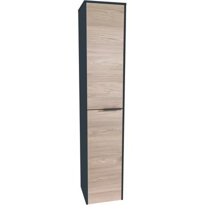 Hochschrank WELLTIME "Novara", transparent, B:32,8cm H:163,3cm T:32cm, Holzwerkstoff, Schränke, Hochschrank