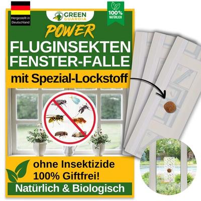 Green Guardia Fluginsekten Fenster-Falle mit Spezial-Lockstoff: 18