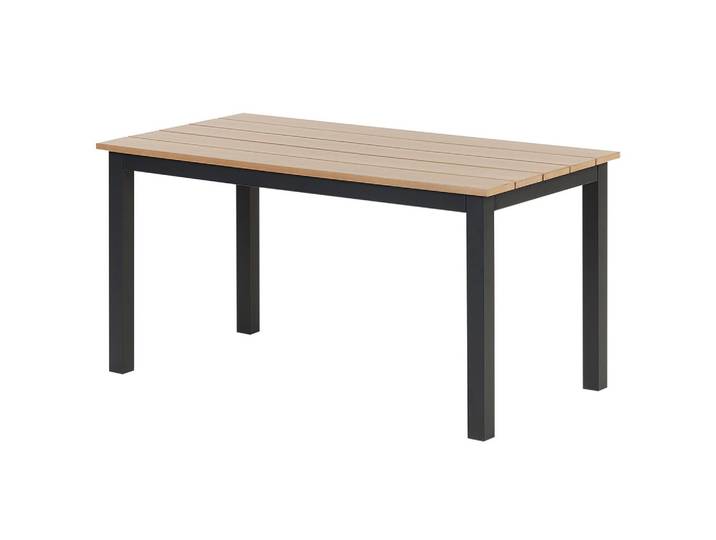 GARTENTISCH Heller Holzfarbton Messina