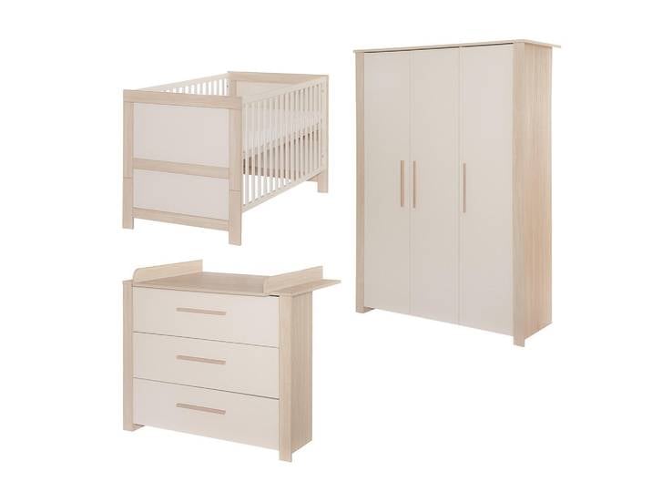 Roba Babyzimmer-Set Momo 3-teilig, Kaschmir, Holzwerkstoff, 118x190x52 cm, Baby- und Kindermöbel, Babyzimmer