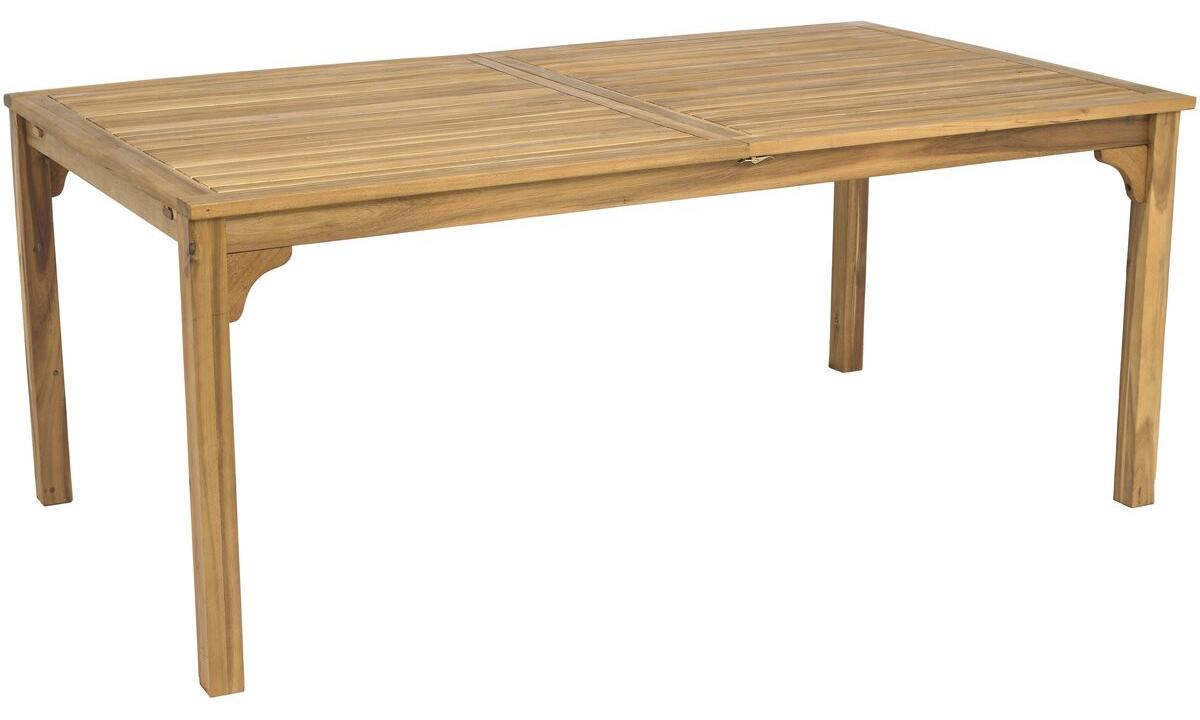 Ausziehbarer Gartentisch aus Holz 180/240 cm "Valladolid" - 6 bis 10 Plätze - Braun