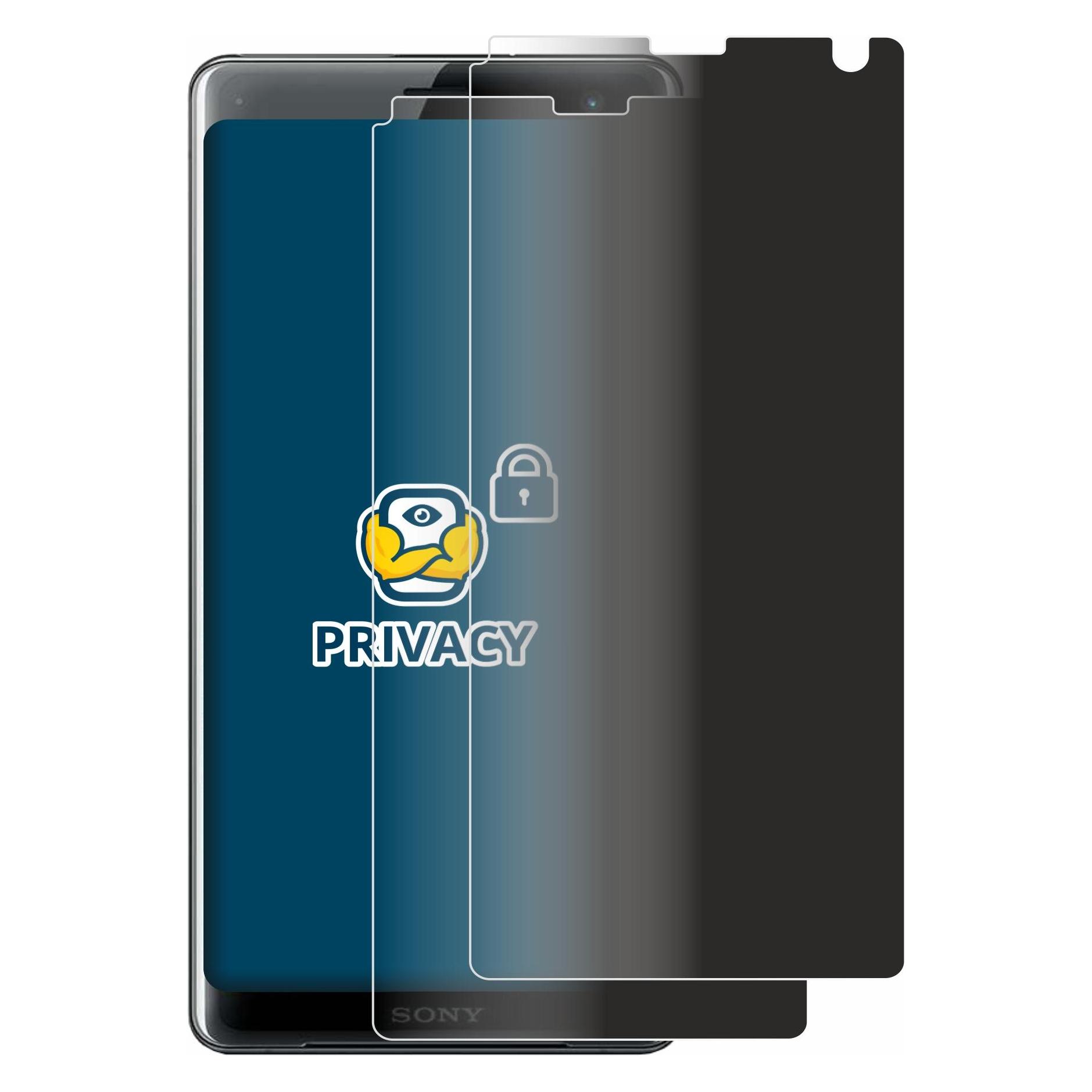 Brotect Sichtschutzfolie Anti-Spy Privacy Folie Blaulicht-Schutz (Sony Xperia XZ3) (4333684)
