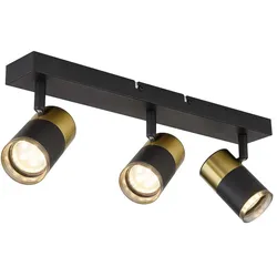 Deckenlampe Deckenleuchte Schwarz-Kupfer Alu Strahler verstellbar 3-Flammig