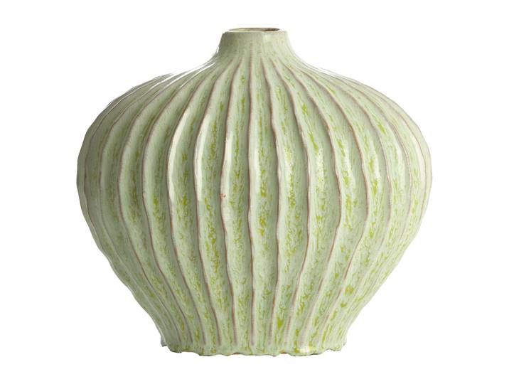 Light & Living Vaas Lorito Keramiek, 30cm - Mintgroen