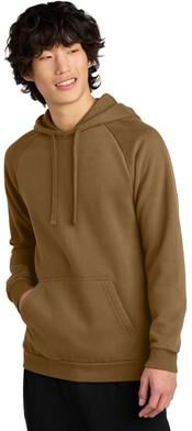 District DT7800 Cloud Fleece Hoodie in Duck Brown size XL   Cotton/Spandex Blend