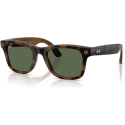 Ray Ban (Gen 3) Wayfarer, AR Brille, Grün, Braun