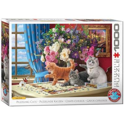 Puzzelnde Katzen