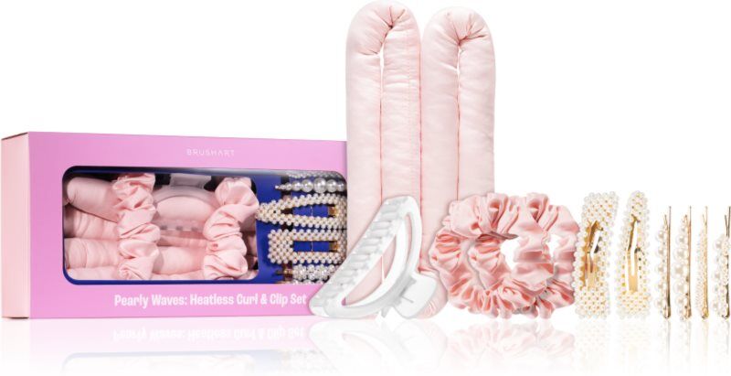 BrushArt Hair Pearly Waves Heatless Curl & Clip set Set zum Aufwickeln der Haare