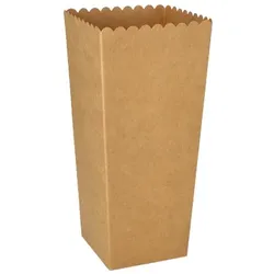 Papstar 100 Popcorn-Boxen Pappe "pure" eckig 1300 ml 19,7 cm x 7 cm x 7 cm braun klein