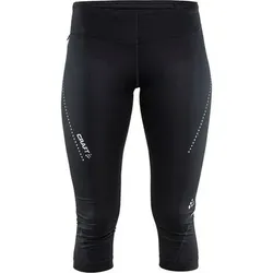 CRAFT Damen Essential Capri, Größe 5 in Schwarz Schwarz